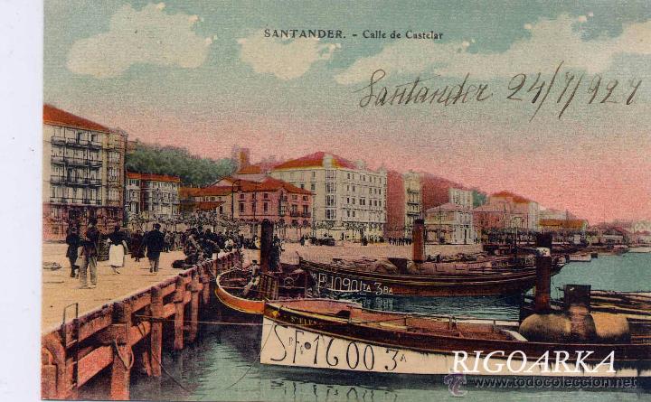 Postales: SANTANDER.- CALLE DE CASTELAR - Foto 1