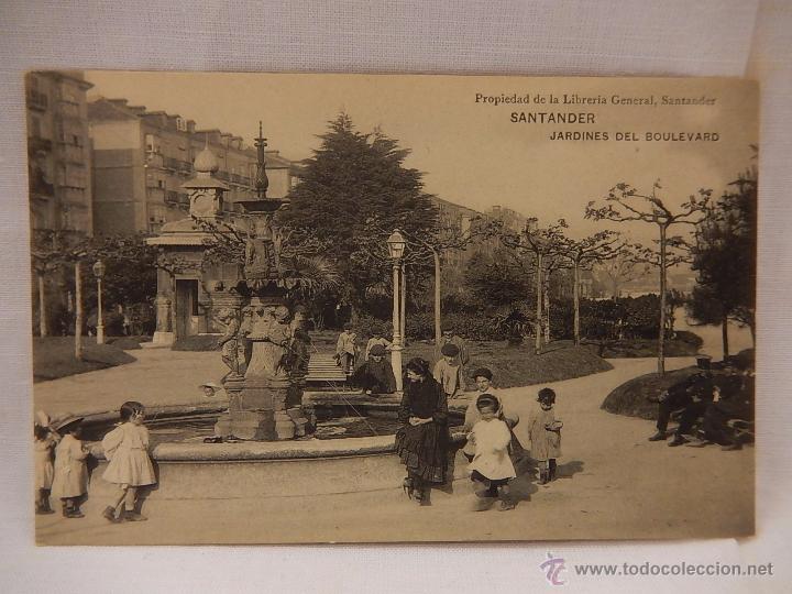 Postales: Santander. Jardines del Boulevard. Cantabria. - Foto 1