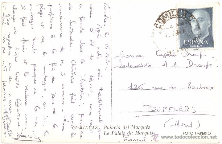 Postales: Comillas Palacio del Marqu&eacute;s 1966 - Foto 2