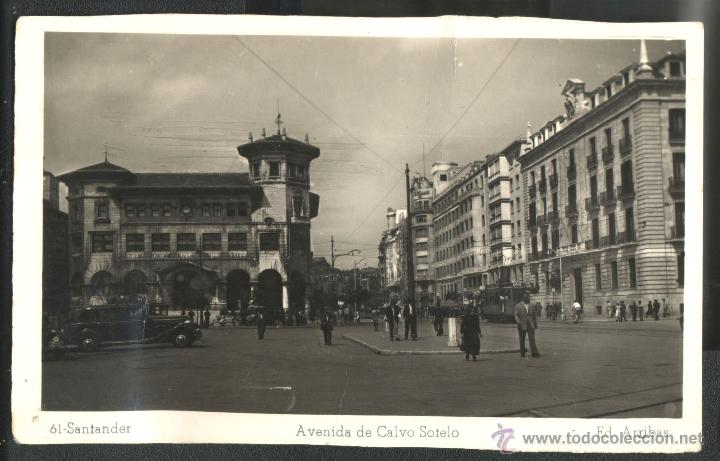 Postales: SANTANDER - AVENIDA DE CALVO SOTELO - Foto 1