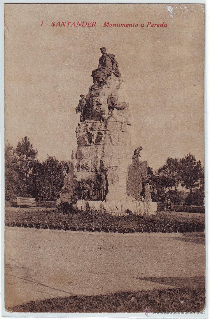 Postales: S-01  SANTANDER MONUMENTO A PEREDA - Foto 1