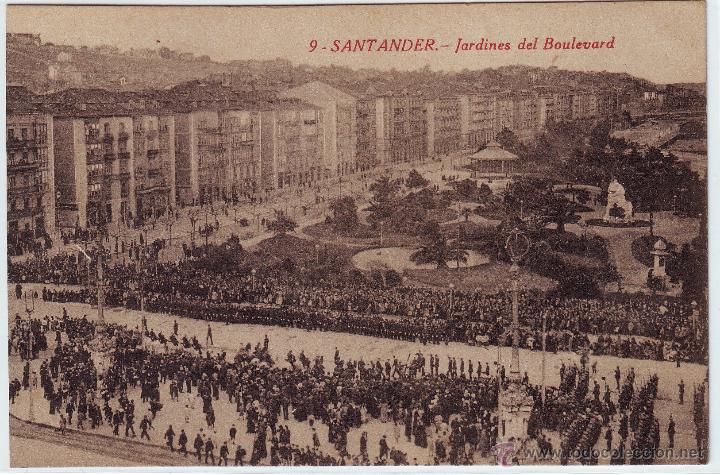 Postales: S-09  SANTANDER  JARDINES DEL BOULEVARD - Foto 1