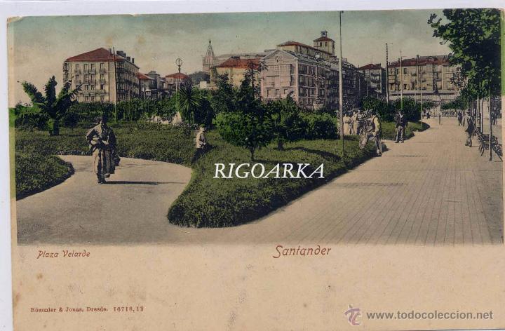 Postales: SANTANDER.- PLAZA VELARDE - Foto 1