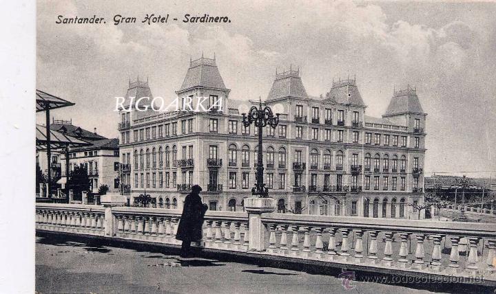 Postales: SANTANDER.- GRAN HOTEL -SARDINERO - Foto 1