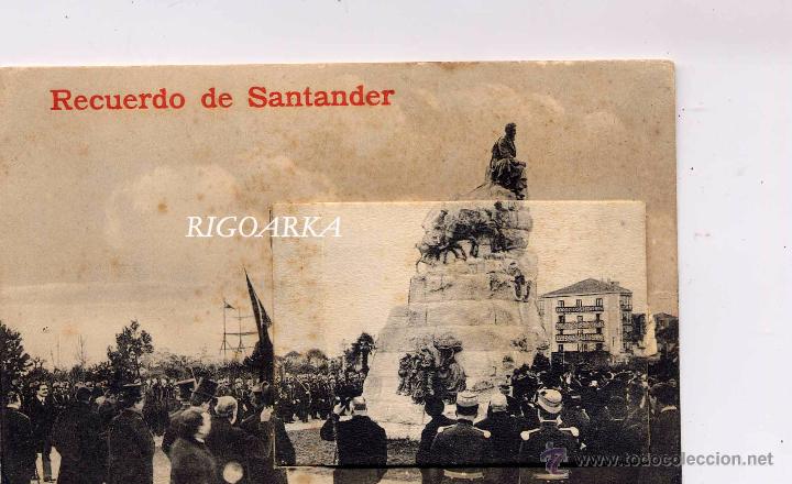 Postales: RECUERDO DE SANTANDER- DESPLEGABLE - Foto 1