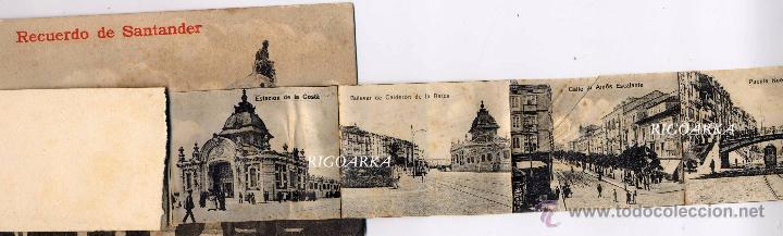 Postales: RECUERDO DE SANTANDER- DESPLEGABLE - Foto 2