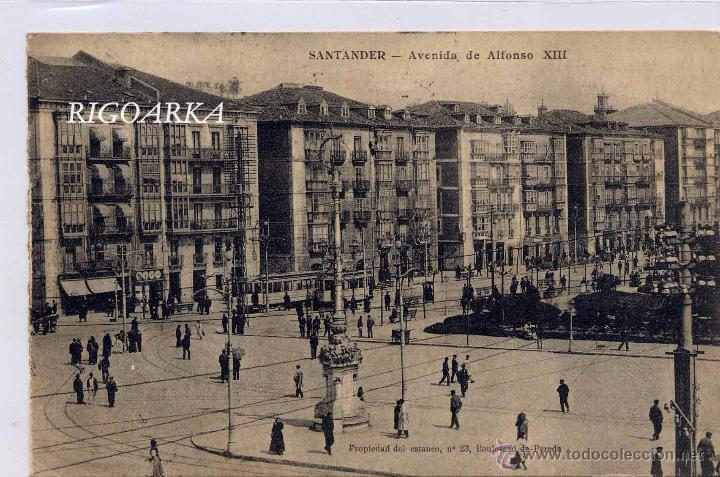 Postales: SANTANDER.- AVENIDA DE ALFONSO XIII - Foto 1