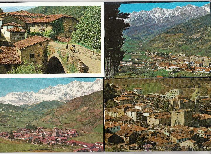 Postais: POTES.PICOS DE EURO`PA. PUENTE DE SAN CAYETANO. 4 POSTALES DIVERSAS DE LA LOCALIDAD