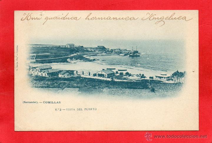 Postales: comillas. 2 visa del puerto. g. garcia - Foto 1