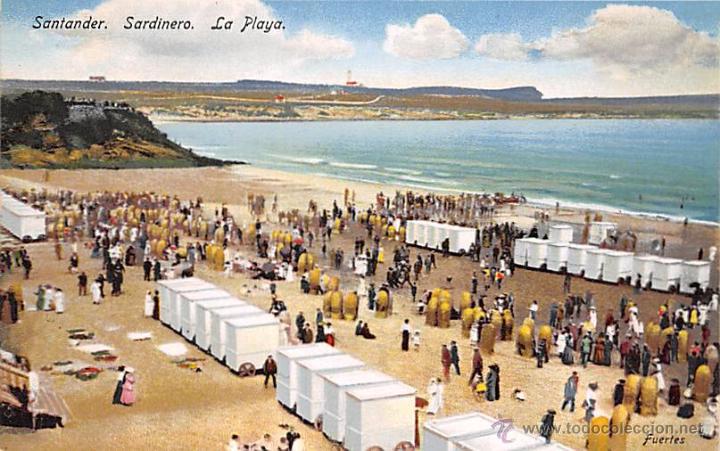 Postales: SANTANDER.- SARDINERO.- L APLAYA - Foto 1