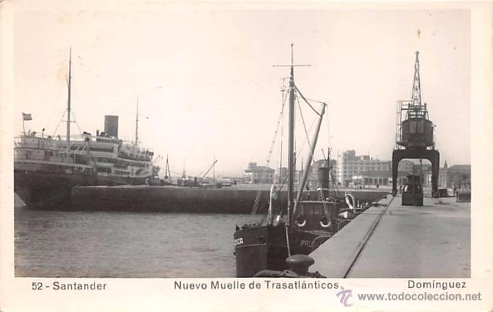 Postales: SANTANDER.- NUEVO MUELLE DE TRASATL&Aacute;NTICOS - Foto 1