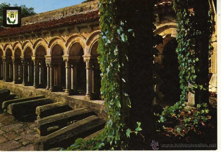 Postales: MAGNIFICA POSTALCLAUSTRO DE LA COLEGIATA   SANTANDER - Foto 1