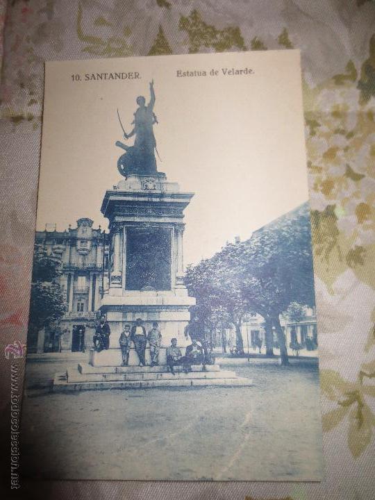 Postales: santander  estatua velarde - Foto 1