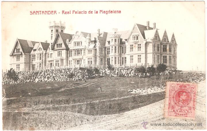 Postales: SANTANDER REAL PALACIO DE LA MAGDALENA 1913 - Foto 1