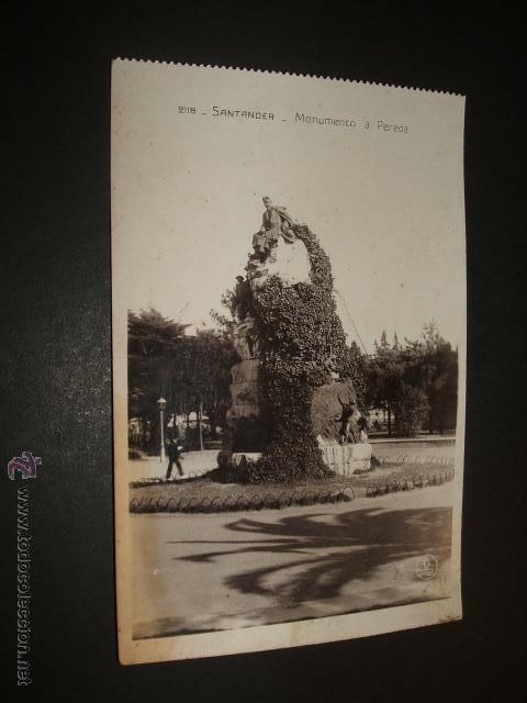Postales: SANTANDER MONUMENTO A PEREDA ED. UNIQUE - Foto 1