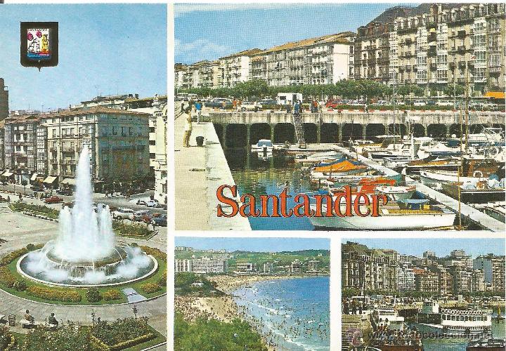 Postales: :::: Z342 - POSTAL - SANTANDER - PLAZA DEL GENERALISIMO - Foto 1