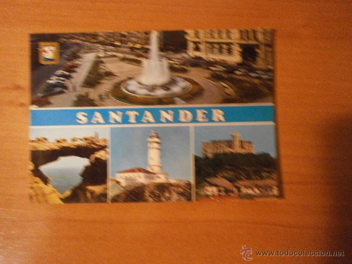 Postales: POSTAL SANTANDER DIVERSOS ASPECTOS  CIRCULADA - Foto 1