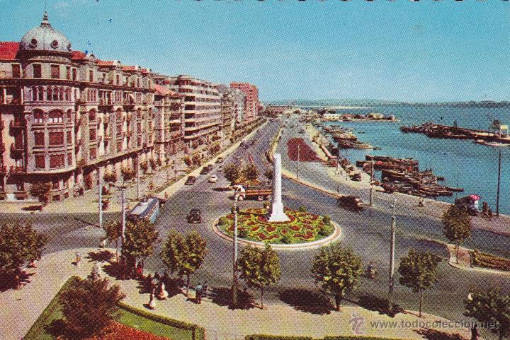 Postales: 211 Santander calle de Castelar (escrita) - Foto 1
