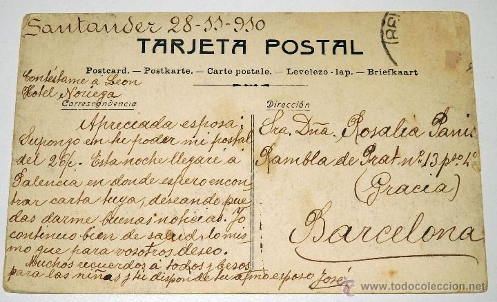 Postales: SANTANDER -JARDINES DEL BOULEVARD EDIC. MADAL - Foto 2