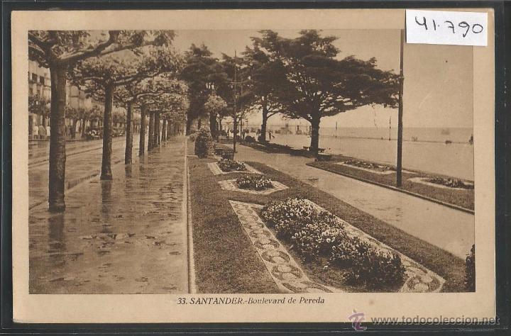 Postales: SANTANDER - 33 - BOULEVARD DE PEREDA - ROISIN - (41790) - Foto 1