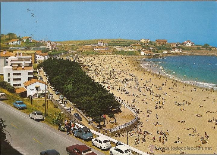 Postales: POSTAL,SANTANDER,  COMILLAS, LA PLAYA, CIRCULADA - Foto 1