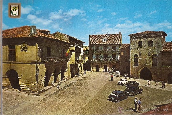 Postcards: POSTAL,  SANTILLANA DEL MAR, PLAZA Y AYUNTAMIENTO, SIN CIRCULAR
