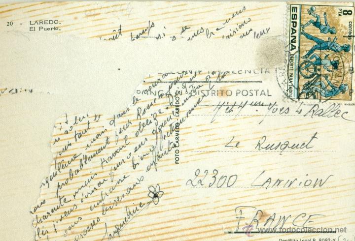 Postales: LAREDO. EL PUERTO. CIRCULADA EN 1979. - Foto 2