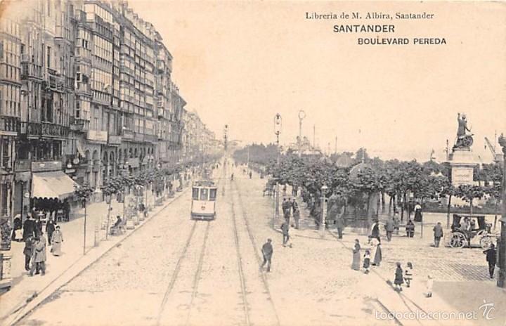 Postales: SANTANDER.- BOULEVARD PEREDA - Foto 1