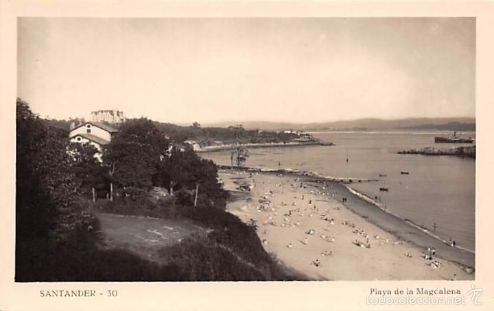 Postales: SANTANDER.- PLAYA DE LA MAGDALENA - Foto 1