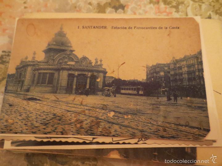 Postales: santander  estacion de ferrocarriles de la costa - Foto 1