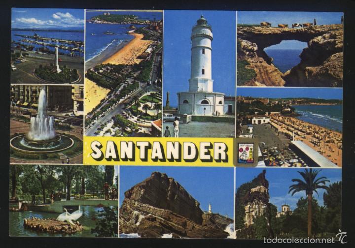 Postales: A-2915- CANTABRIA. SANTANDER. DIVERSOS ASPECTOS. - Foto 1