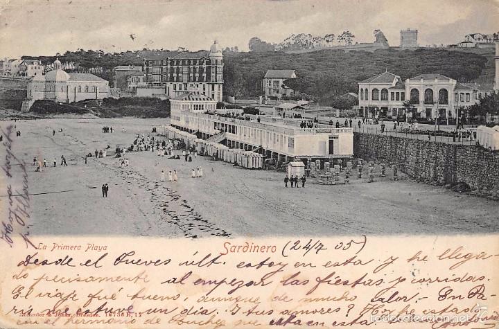 Postales: SARDINERO.- LA PRIMERA PLAYA - Foto 1