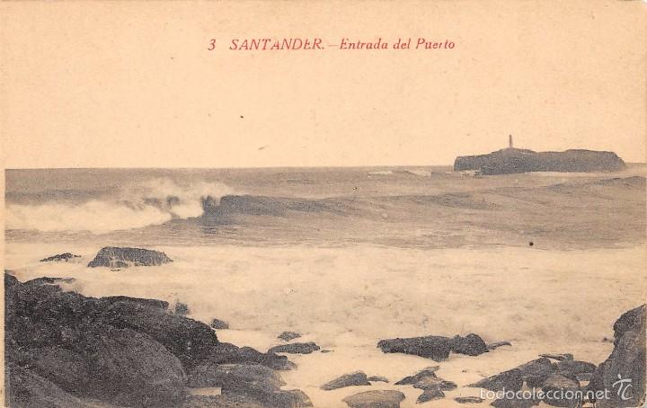 Postales: SANTANDER.- ENTRADA DEL PUERTO - Foto 1