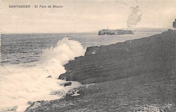 Postales: SANTANDER.- EL FARO DE MOURO - Foto 1