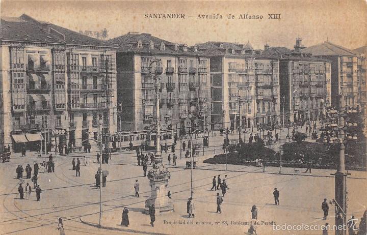 Postales: SANTANDER.- AVENIDA DE ALFONSO XIII - Foto 1
