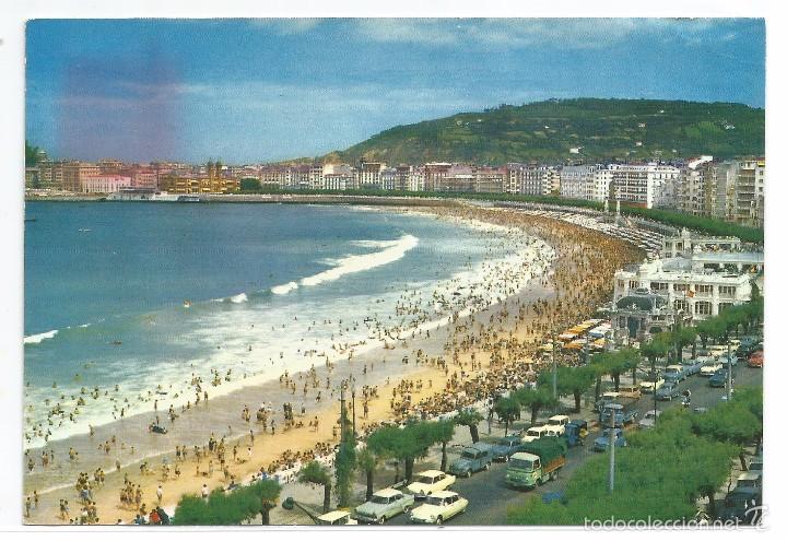 Postkarten: SAN SEBASTIAN .- PLAYA DE LA CONCHA .- EDICIONES FUERTE N&ordm; 16