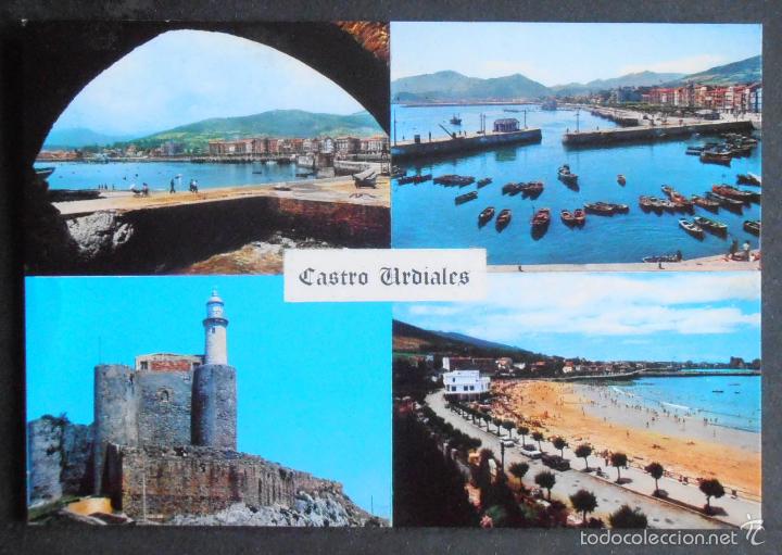 Postkarten: (43368)POSTAL ESCRITA,VARIAS VISTAS DEL MUNICIPIO,CASTROURDIALES,CANTABRIA