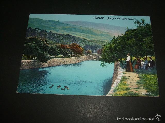 Postales: ALCEDA CANTABRIA PARQUE DEL BALNEARIO - Foto 1
