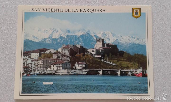 Postales: Cantabria -- San Vicente de la Barquera -- Zona Monumental y Picos de Europa --
