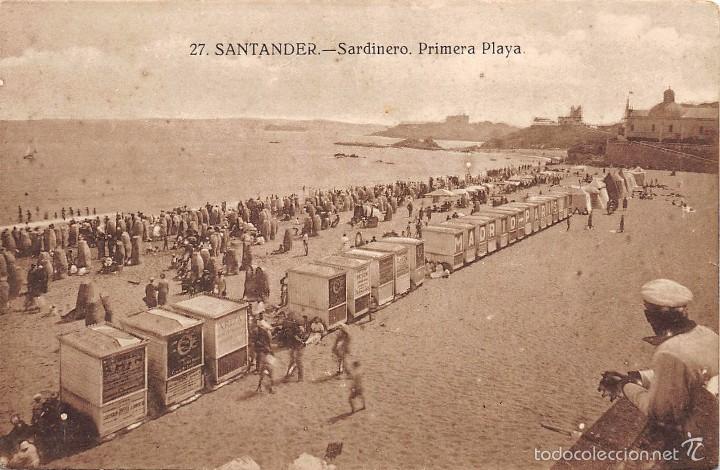 Postales: SANTANDER.- SARDINERO.PRIMERA PLAYA - Foto 1