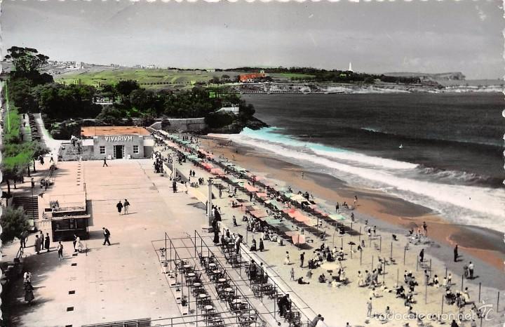 Postales: SANTANDER.- TERRAZA DE LA PRIMERA PLAYA - Foto 1