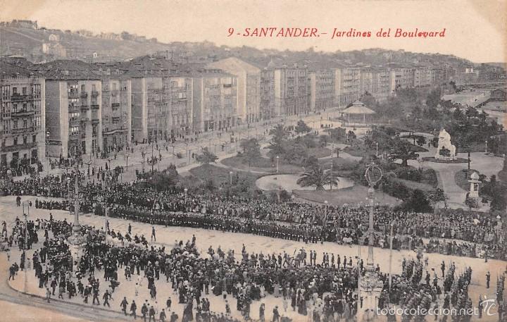 Postales: SANTANDER.- JARDINES DEL BOULEVARD - Foto 1