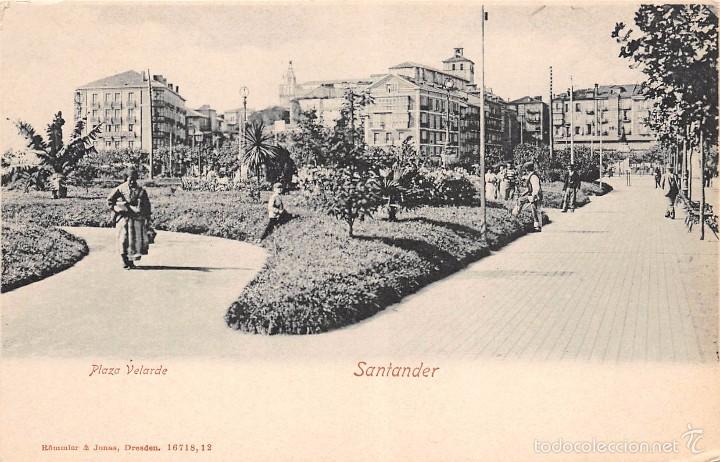 Postales: SANTANDER.- PLAZA VELARDE - Foto 1
