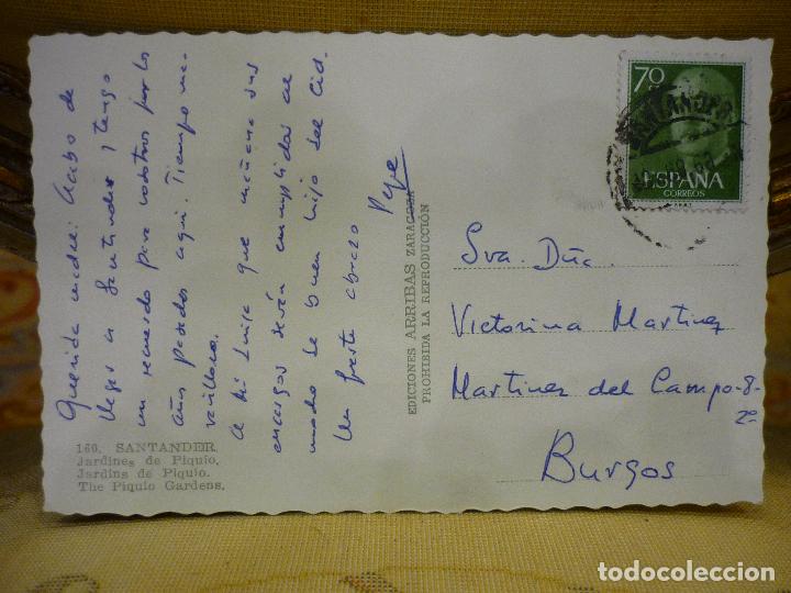 Postales: JARDINES DE PIQU&Iacute;O, SANTANDER. - Foto 2