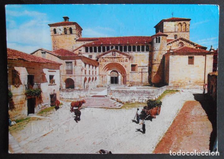 Cartes Postales: (45940)POSTAL ESCRITA,&ldquo;REAL COLEGIATA&rdquo;,SANTILLANA DEL MAR,CANTABRIA,CANTABRIA