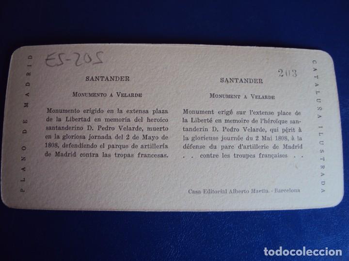 Postales: (ES-205) SANTANDER - MONUMENTO A VELARDE - Foto 2