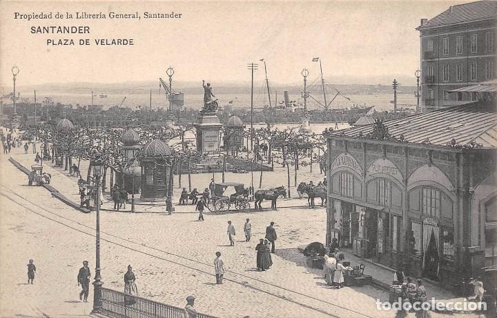 Postales: SANTANDER.- PLAZA DE VELARDE - Foto 1