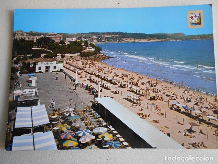 Postales: SANTANDER. PLAYA DE SARDINERO. POSTAL DE DOMINGUEZ. - Foto 1