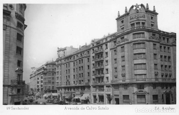 Postales: SANTANDER.- AVENIDA DE CALVO SOTELO