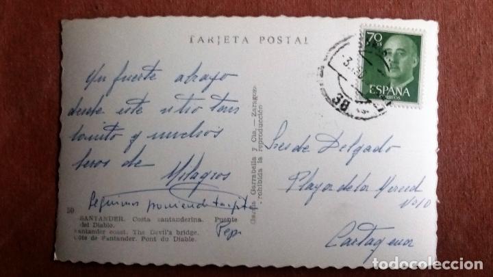 Postales: POSTAL SANTANDER - PUENTE DEL DIABLO - Foto 2